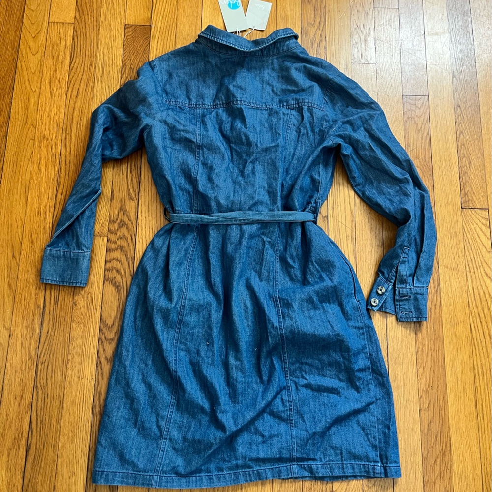 Boden Brand New Blue Denim Dress - Picture 5 of 5